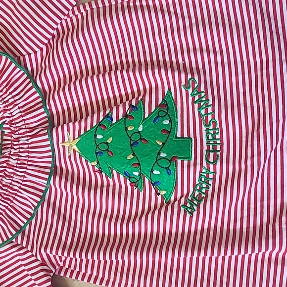 Bonnie Baby Christmas Tree Romper - Picture 2 of 5